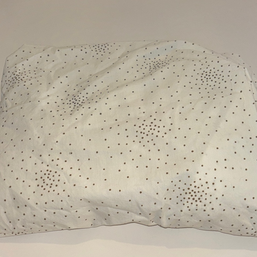 Parachute White and Brown Dotted Bedding crib Sheet